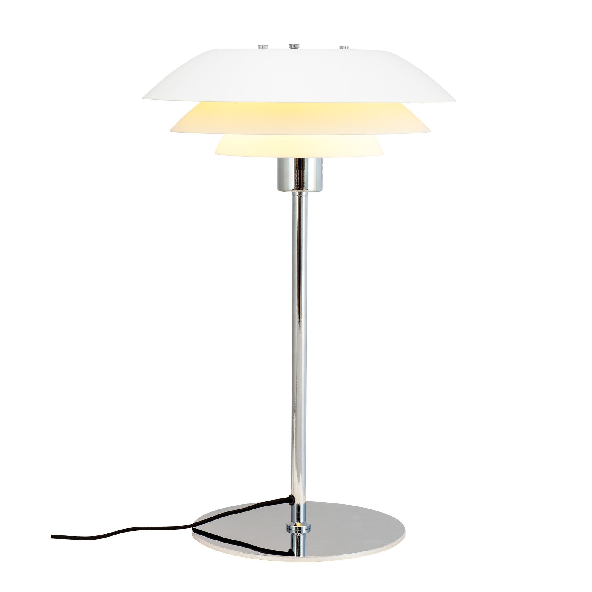 DL31 Bordlampe - Hvid/Krom