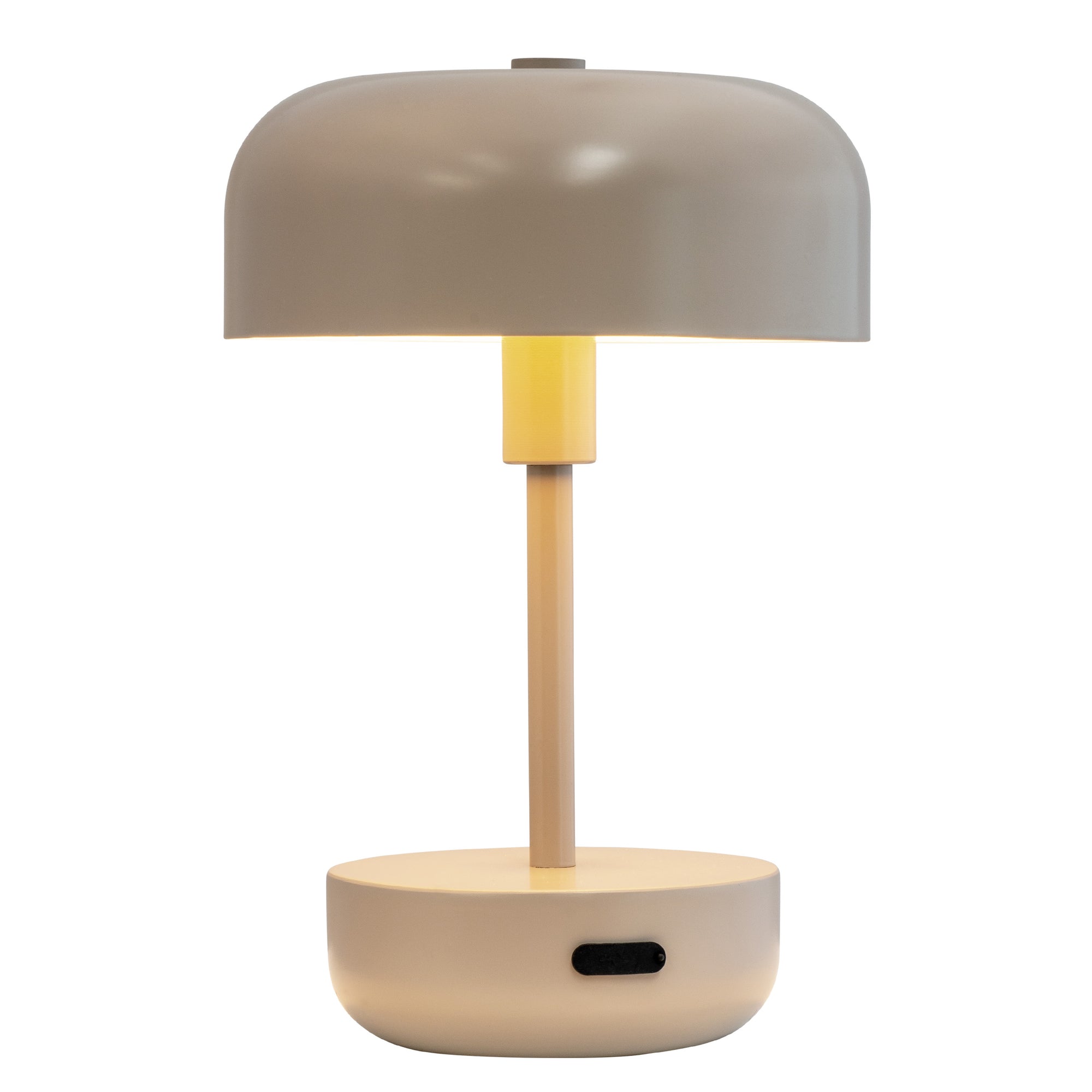 Haipot LED Genopladelig Bordlampe - Gråbrun