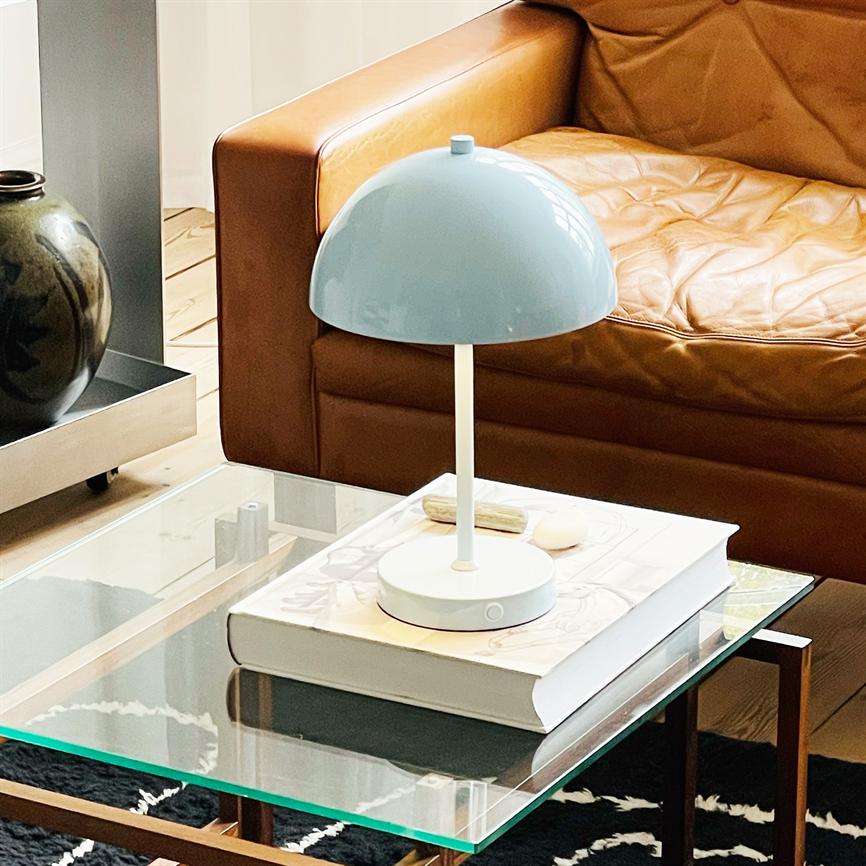 Stockholm LED Genopladelig Bordlampe V. 2.0 - Isblå