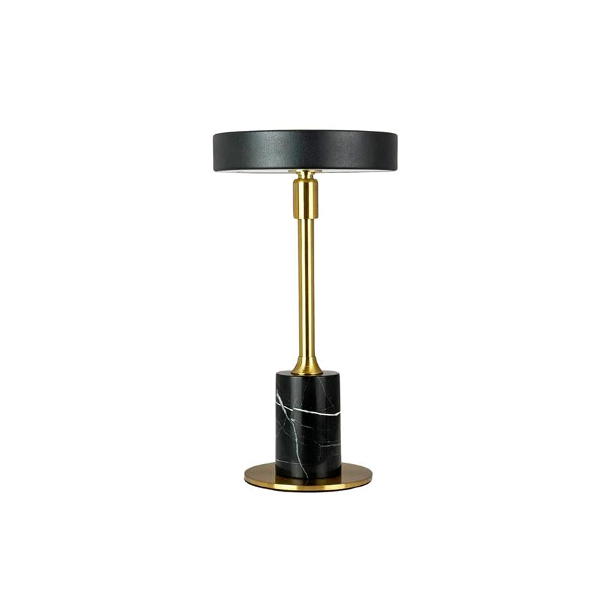 Starlight LED Mini Genopladelig Bordlampe Sort Marmor - Sort