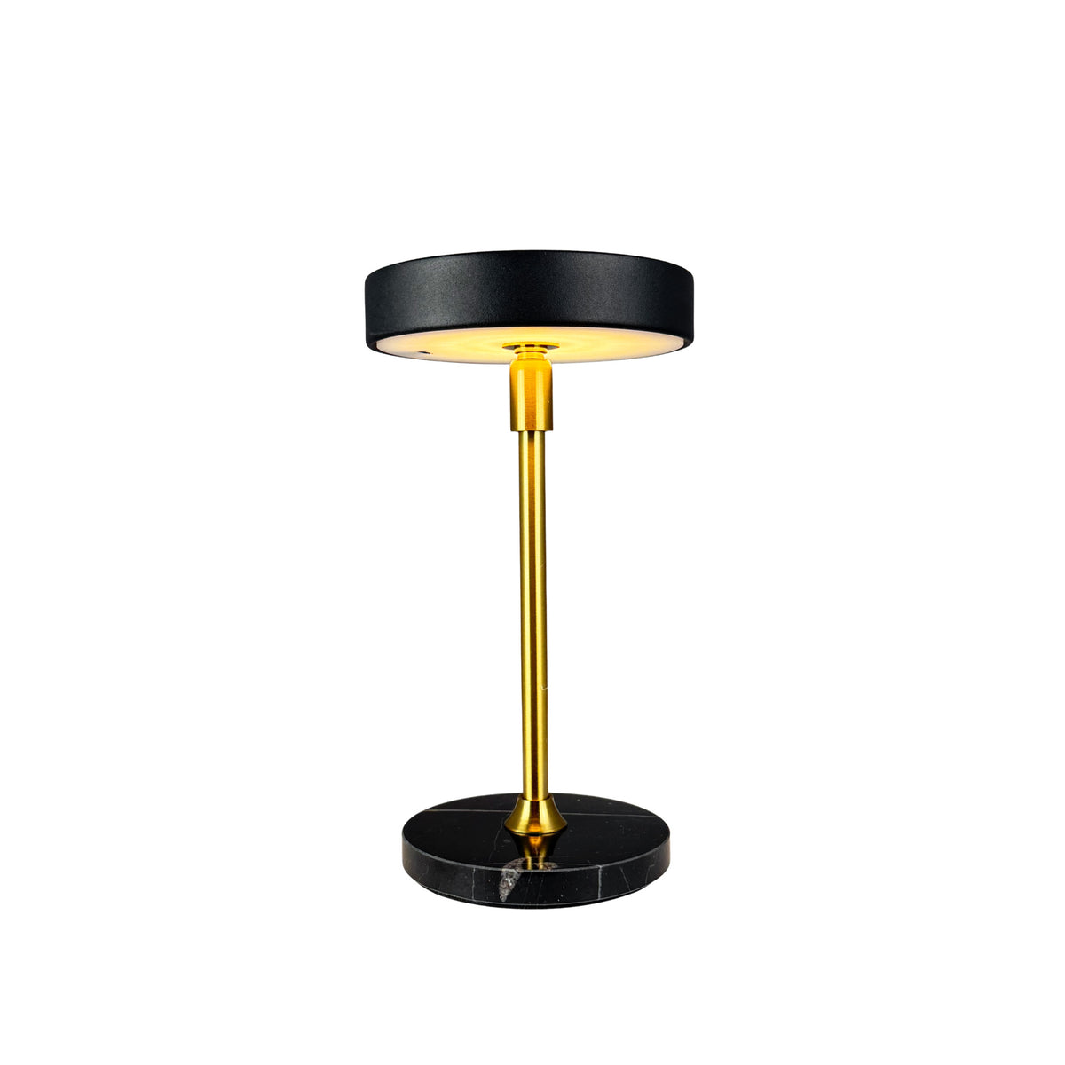 Moonlight LED Mini Genopladelig Bordlampe - 2 stk - Sort/Marmor