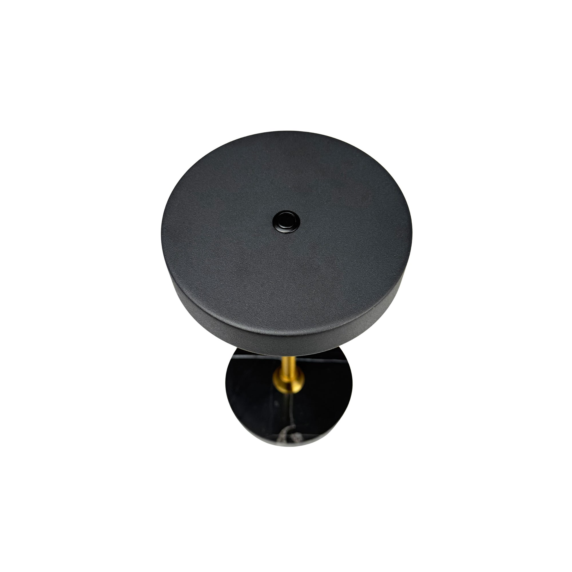 Moonlight LED Mini Genopladelig Bordlampe - Sort/Marmor