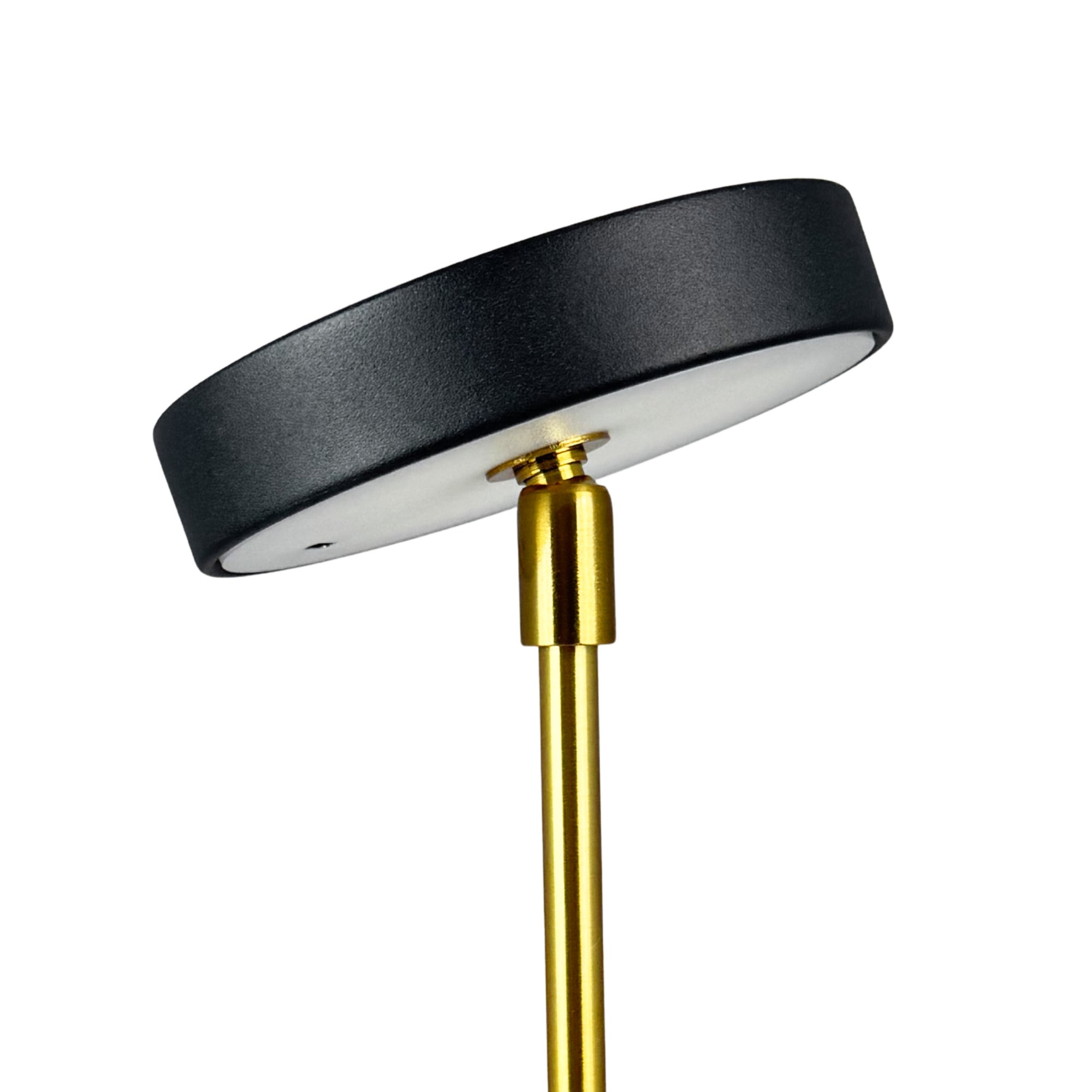 Moonlight LED Mini Genopladelig Bordlampe - Sort/Marmor