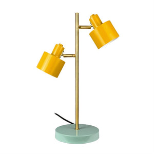 Ocean Bordlampe 2 Skærme - Karry/Turkis