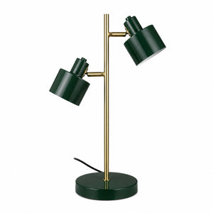 Ocean Bordlampe 2 Skærme - Mørkegrøn/Messing