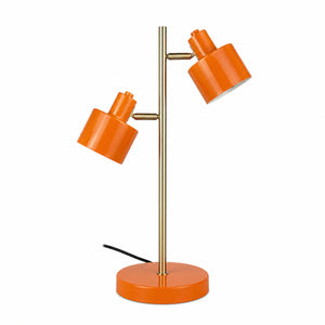 Ocean Bordlampe 2 Skærme - Orange/Messing