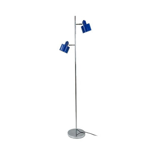 Ocean Gulvlampe - Blå/Krom