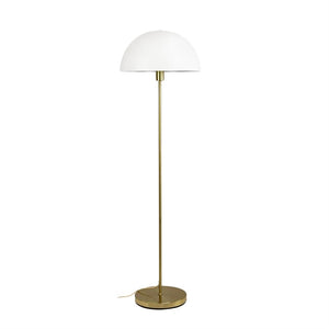 Stockholm Gulvlampe - Hvid/Messing