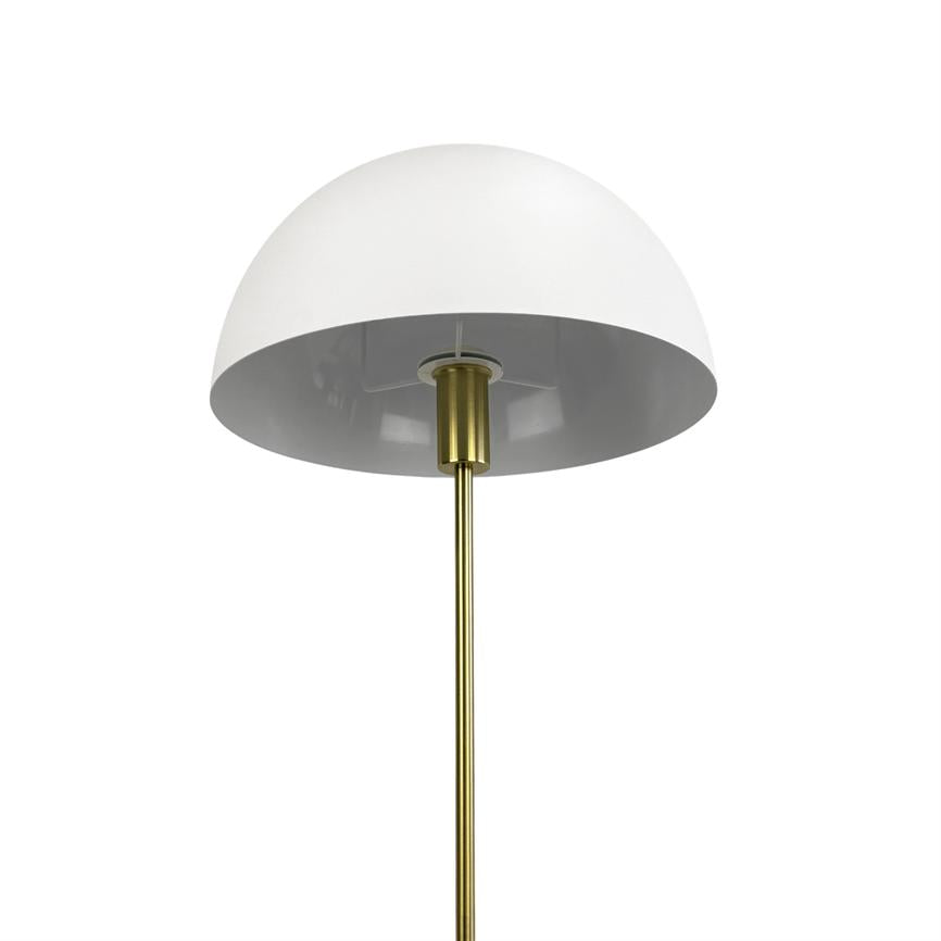 Stockholm Gulvlampe - Hvid/Messing