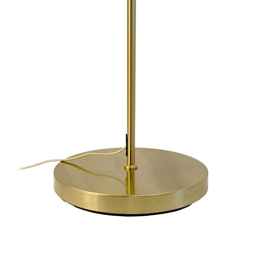 Stockholm Gulvlampe - Hvid/Messing