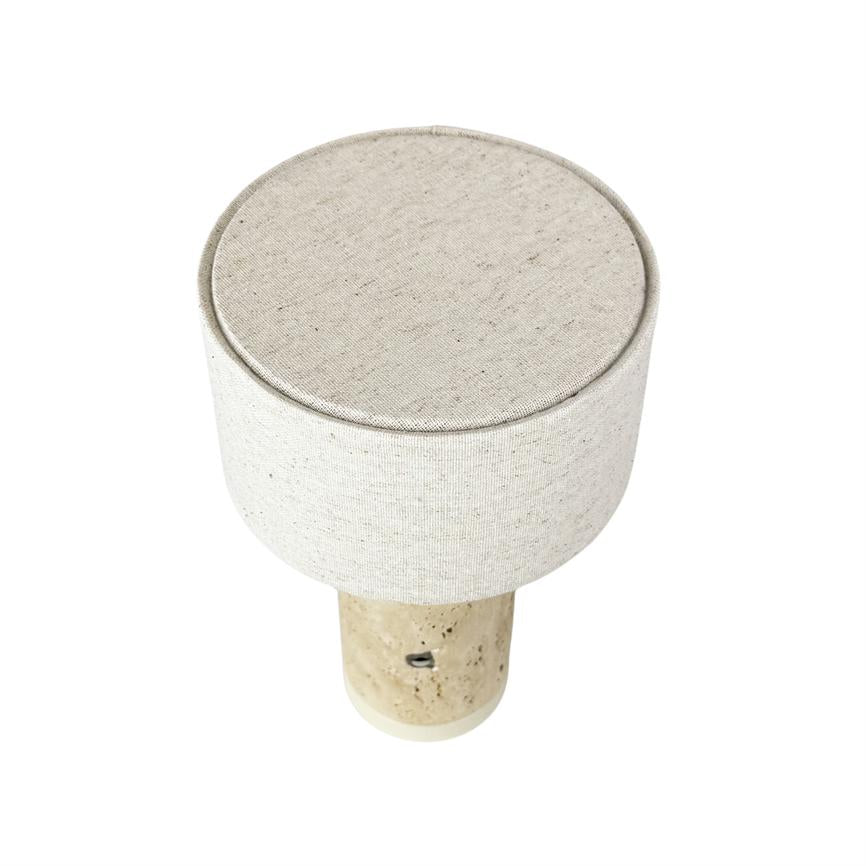 Mellow LED Genopladelig Bordlampe - Trevertin