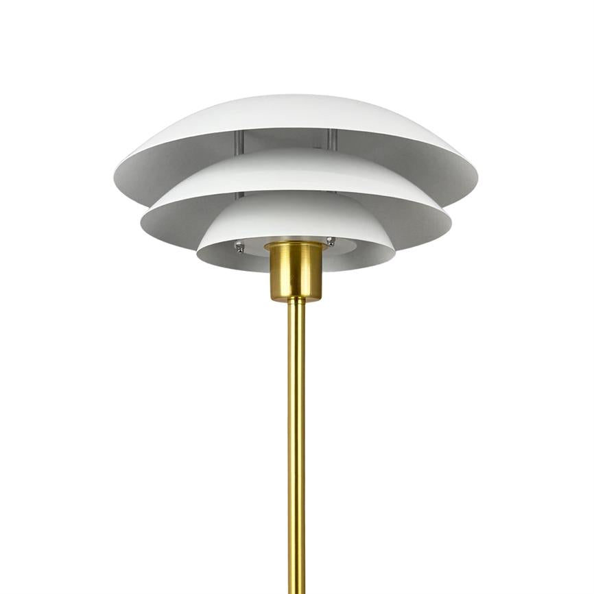 DL31 Bordlampe - Hvid/Messing