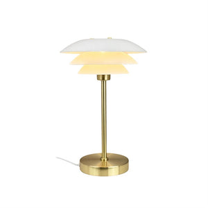 DL20 Bordlampe - Hvid/Messing