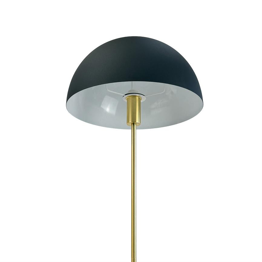 Stockholm Gulvlampe - Sort/ Messing