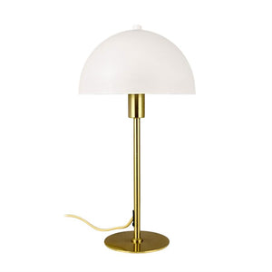 Stockholm Bordlampe - Hvid/Messing