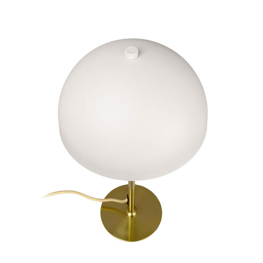 Stockholm Bordlampe - Hvid/Messing