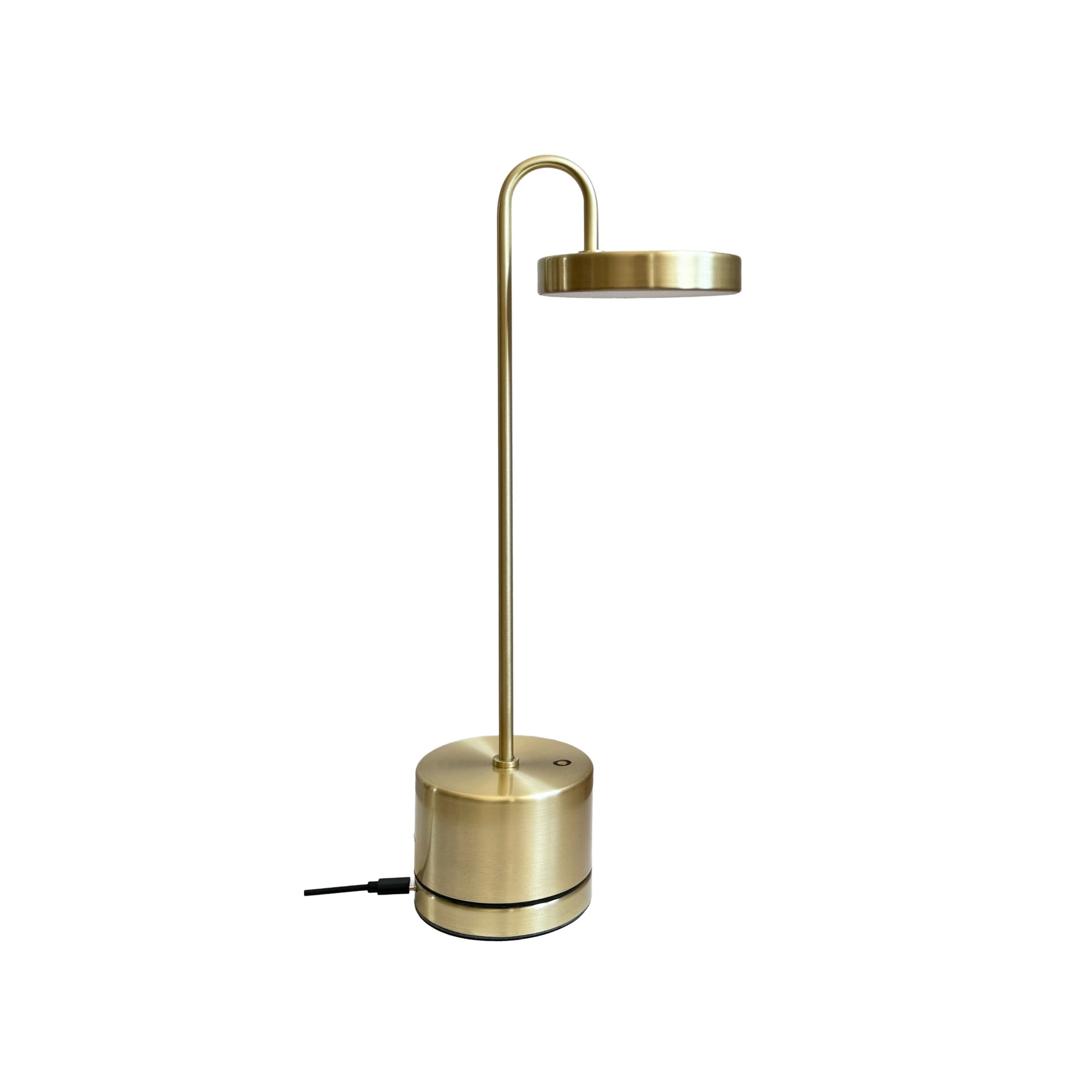 MooveLIGHT Bordlampe Inkl. Trådløs Oplader - Messing