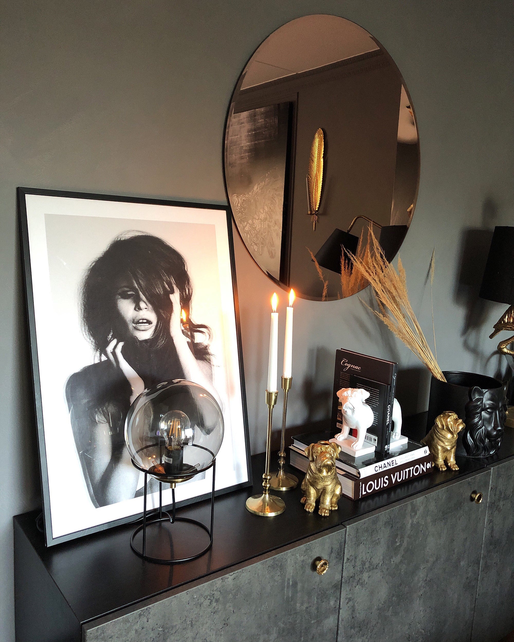 Moon Bordlampe - Smoke